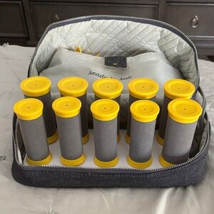 Drybar Vibrant Yellow and Sleek Gray Hair Rollers
